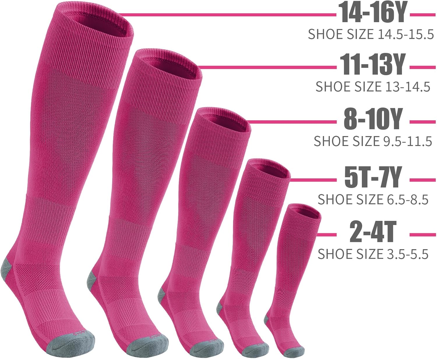 QBK 2-16Y Toddler Baseball Socks And Belt Youth Softball Tee Ball Combo Set for Boy Girl (2 Pairs of Socks & 1 Belt)