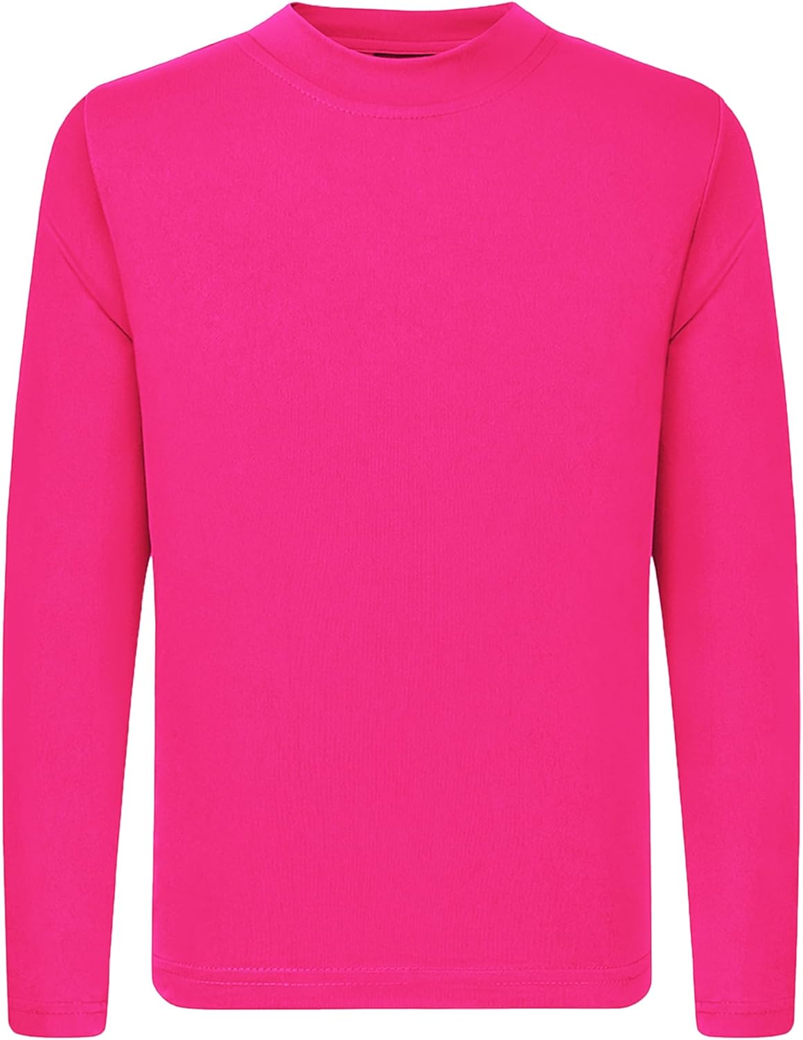 QBK 4T to Youth Neon Shirt Kids UPF 50+ Dry Fit Athletic Long Sleeve T Shirts for Boys and Girls-Moisture Wicking Rash Guard