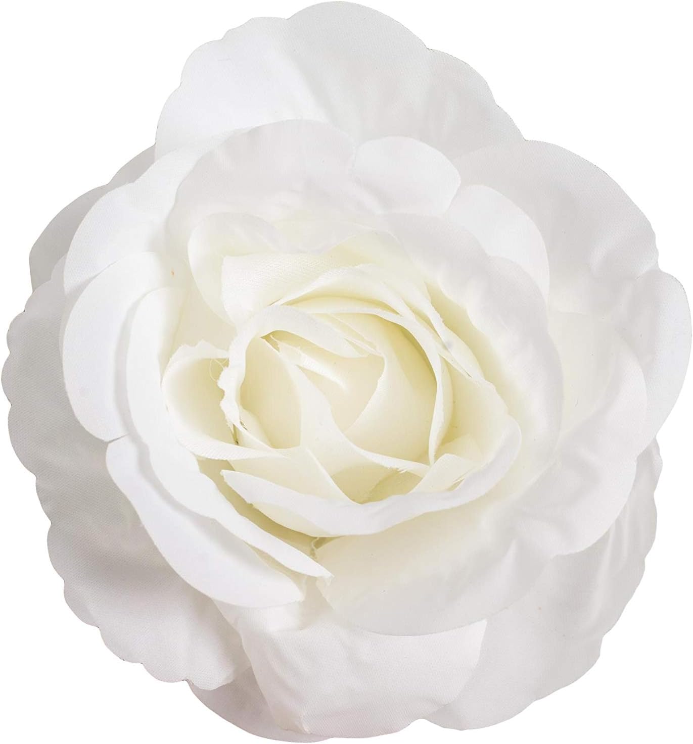 Huata 3PCS 6.56Ft Artificial Rose Flower Silk Vine Hanging Wedding Decor Garlands Home Outdoor Indoor Decor Flower (White)