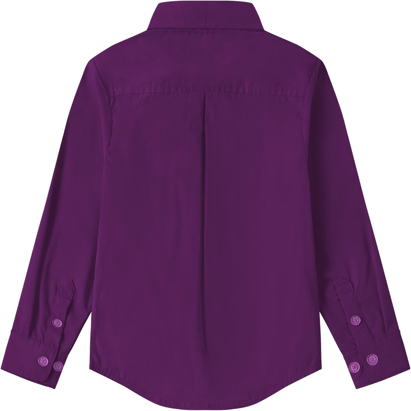 9 Month-16Y Boys' Long Sleeve Button Down Toddler Dress Shirt Oxford Uniform Shirt with Chest Pocket