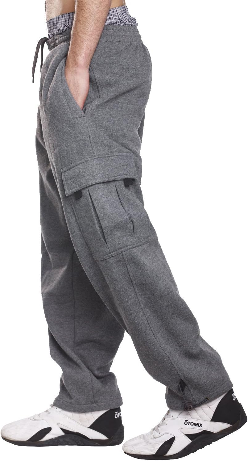 PRO 5 Fleece Cargo Sweatpants 60/40 Light Heavy Soft Warm Active Pants