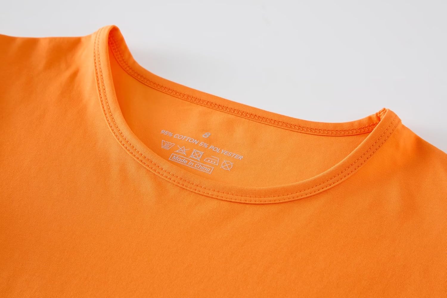 Huata Girls Short Puff Sleeve Tee Basic T-Shirt 2 Packs Crewneck