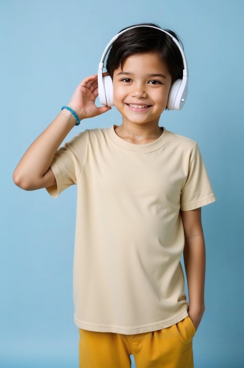 Huata Boys Girls T-Shirt Basic Basic Short Sleeve Crewneck Girls Tee 2 Packs