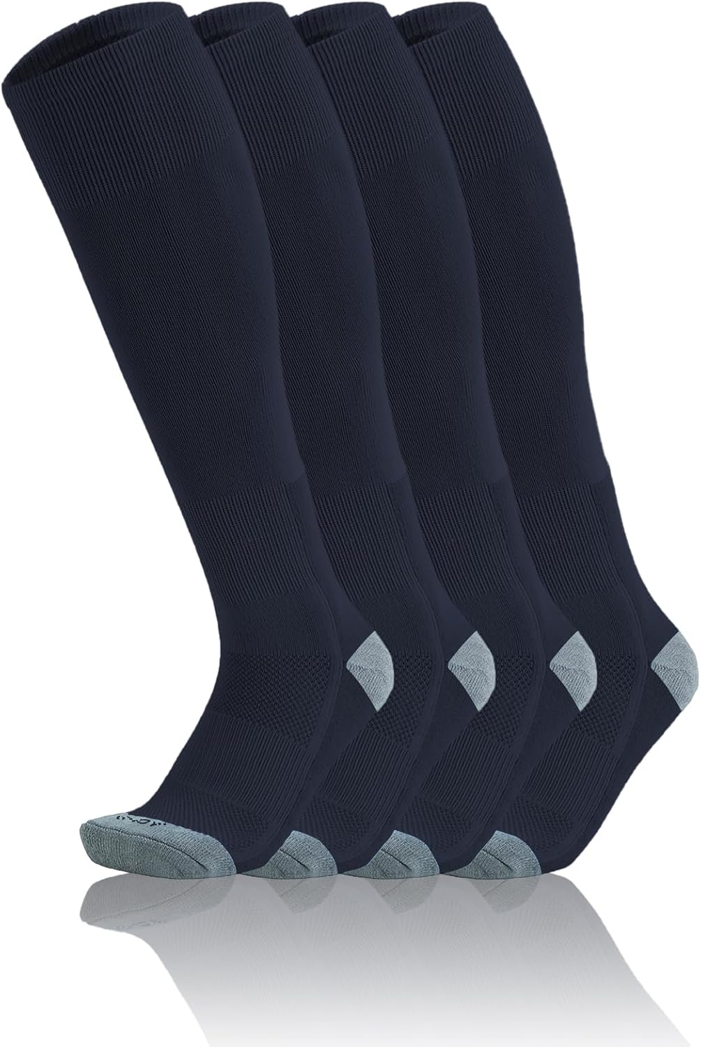 QBK Toddler Baseball Socks Youth Softball Tee Ball Kids Soccer Socks for Boy Girl 2 Pairs