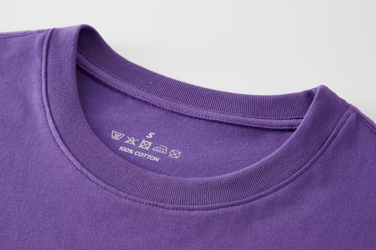 Huata Men's T-Shirt Long Sleeve Crewneck Cotton Tees