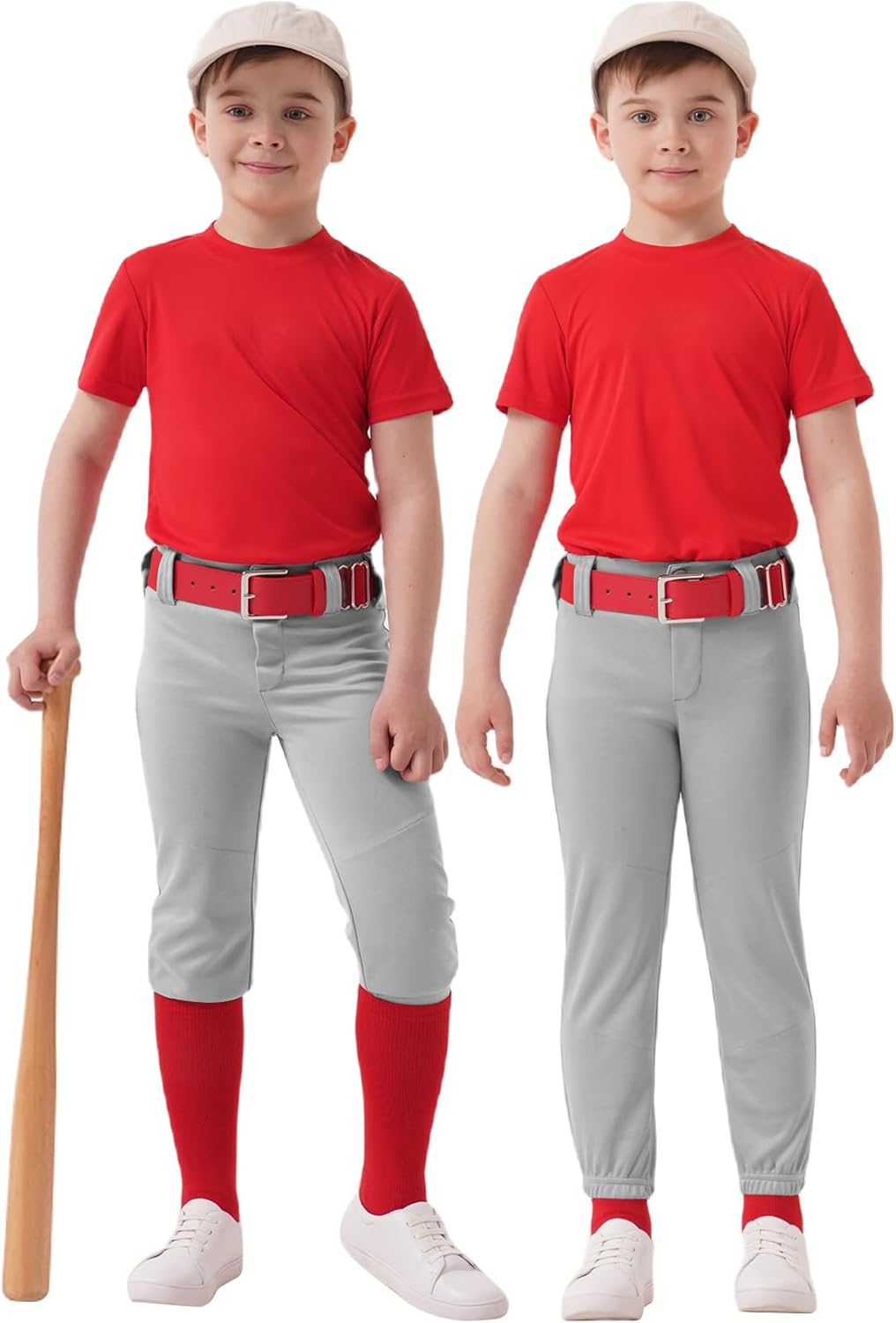 QBK 2T-17Y Toddler Baseball Pants Youth Softball Pants Kids Tee Ball Pants for Boy Girl