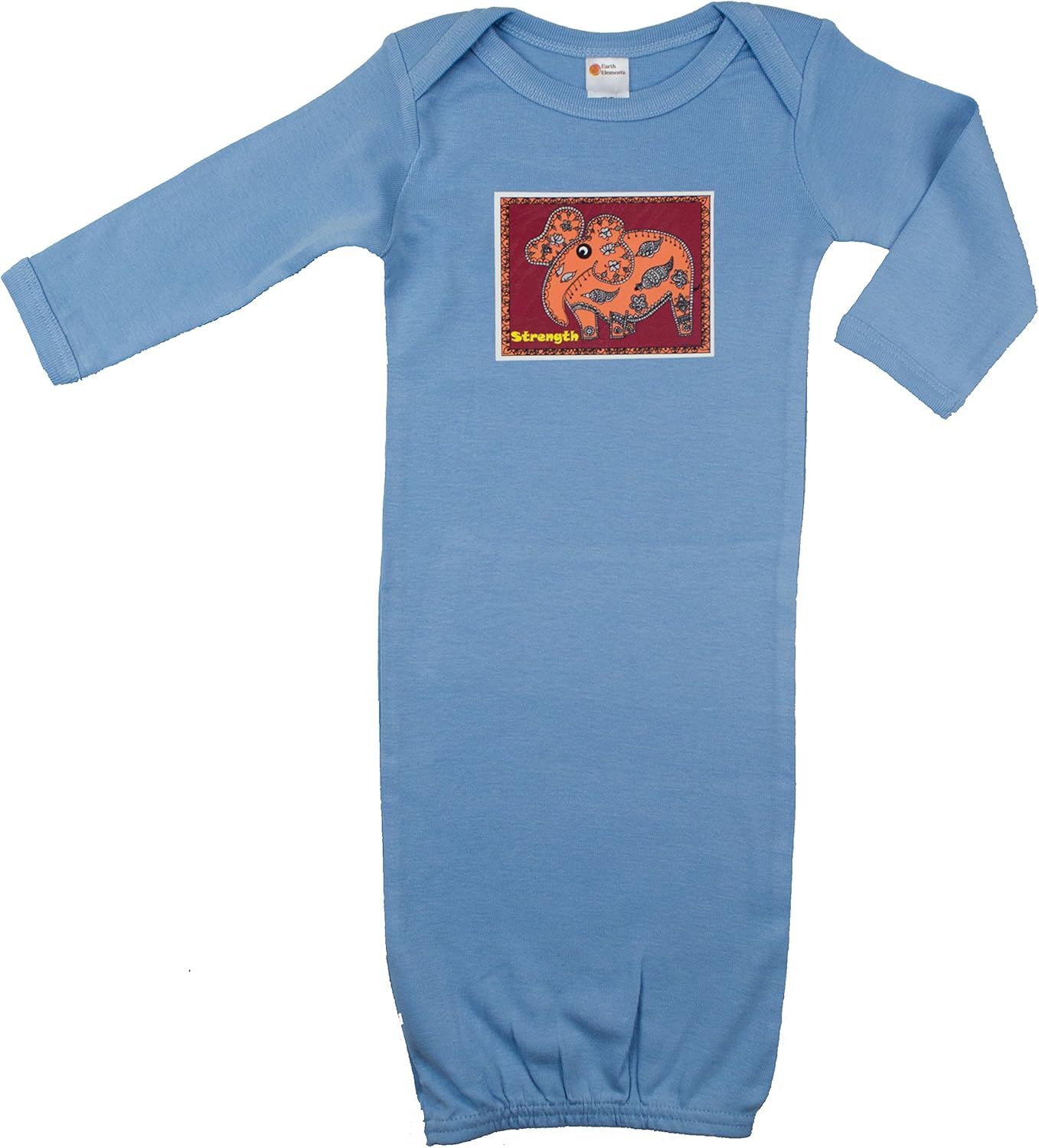 Earth Elements Baby Girls’ Long Sleeve Gown - Strength