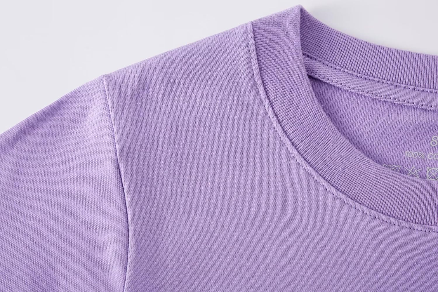 Huata Boys Girls Short Sleeve Tee T-Shirt Crewneck 2 Packs