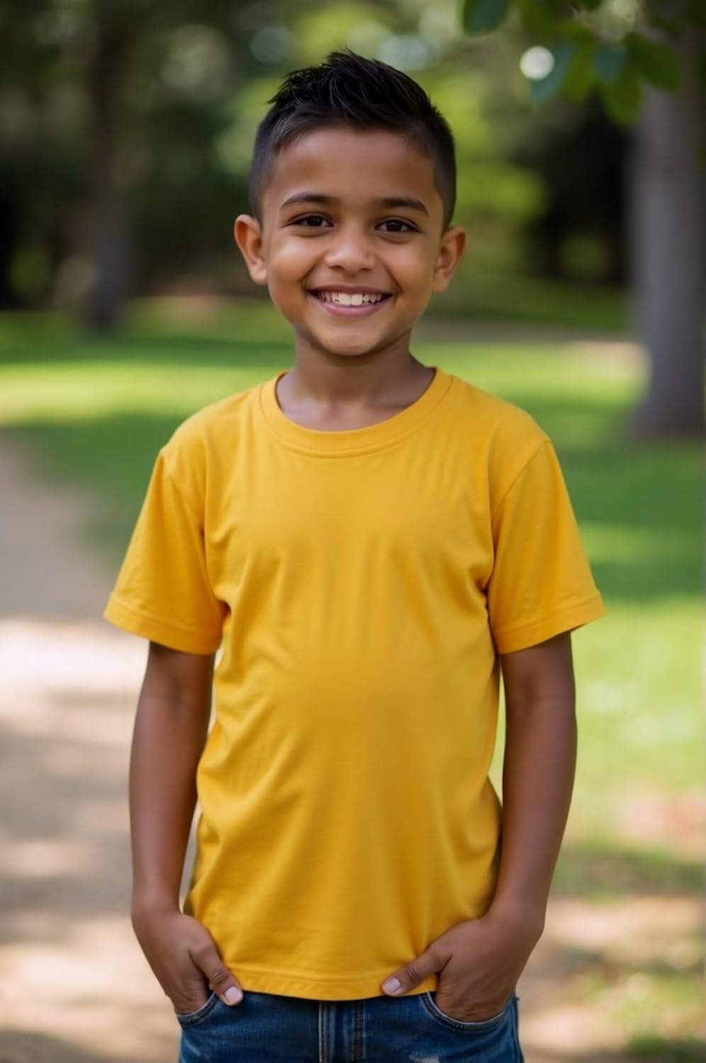 Huata Boys Girls T-Shirt Basic Basic Short Sleeve Crewneck Girls Tee 2 Packs