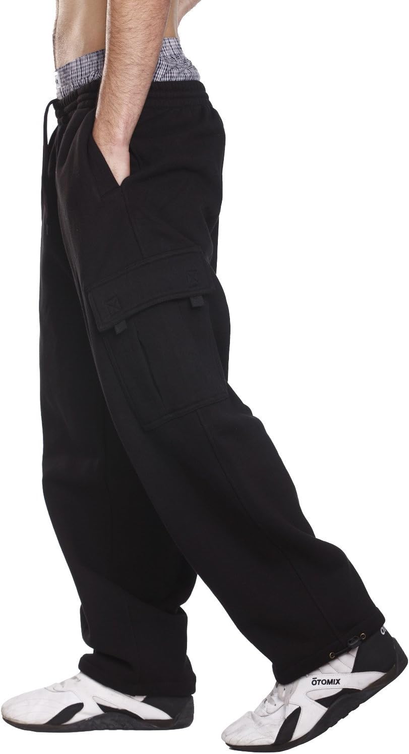 PRO 5 Fleece Cargo Sweatpants 60/40 Light Heavy Soft Warm Active Pants