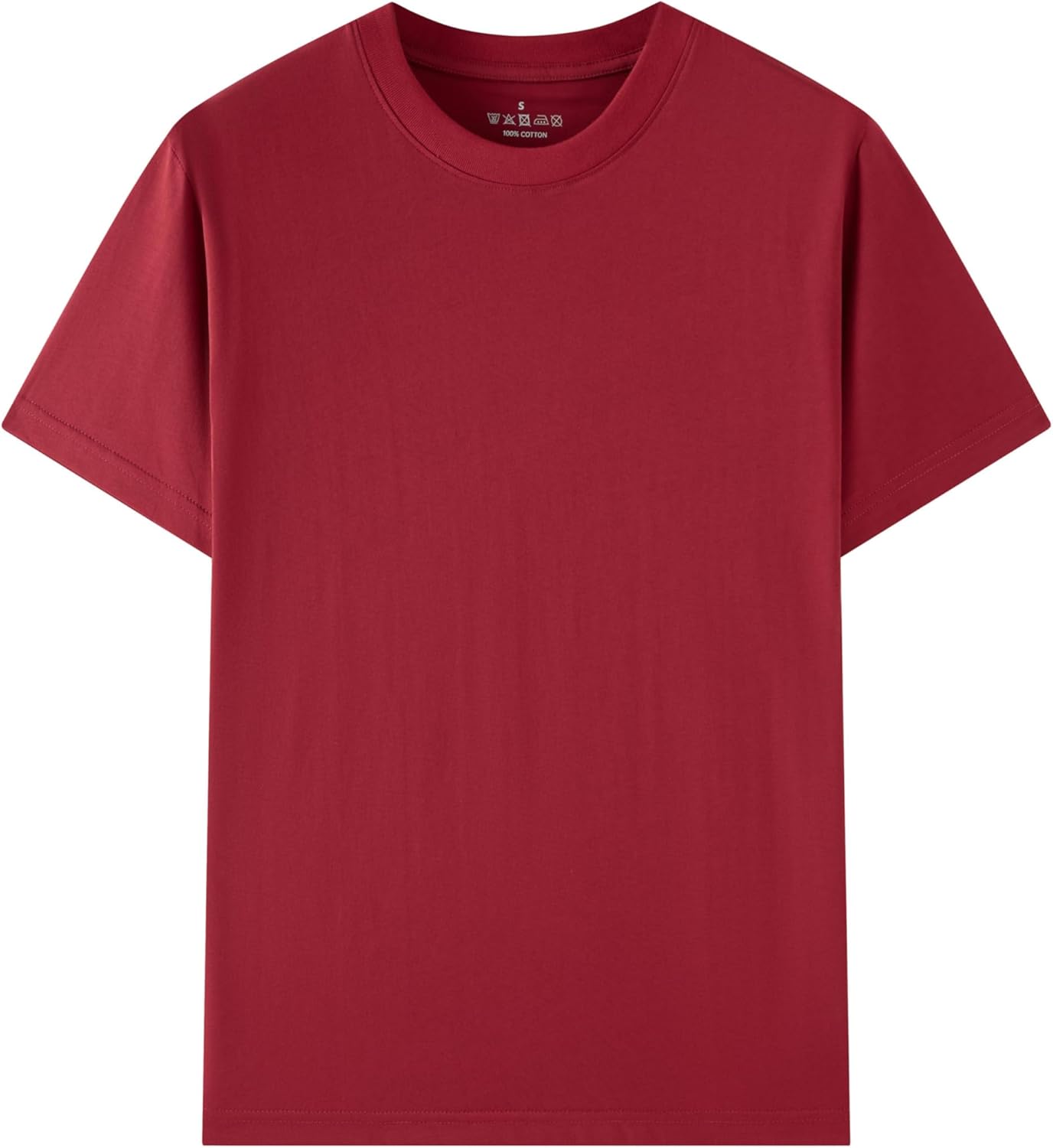 Huata Men's T-Shirt Short Sleeve Crewneck Cotton Tees