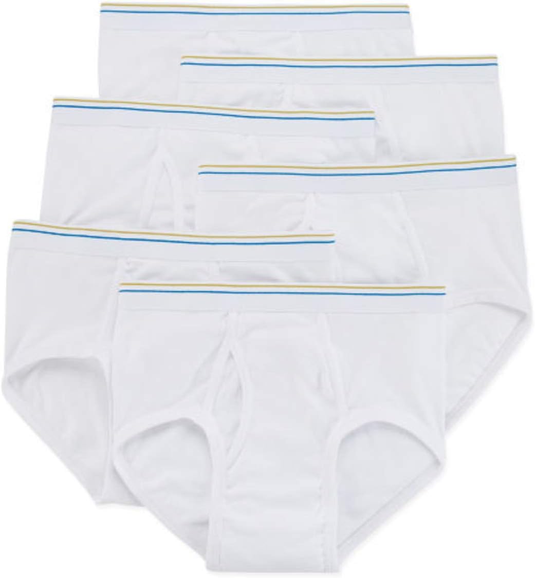 Stafford 6 Pair Blended Cotton Full-Cut Briefs