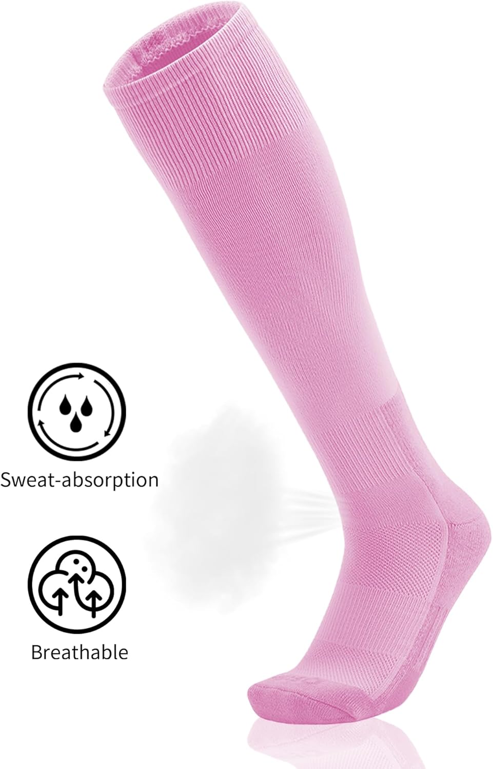 QBK 2 Pairs Toddler To Youth Baseball/Softball Socks - Soccer T-Ball Team Sport Socks For Kids Boys And Girls