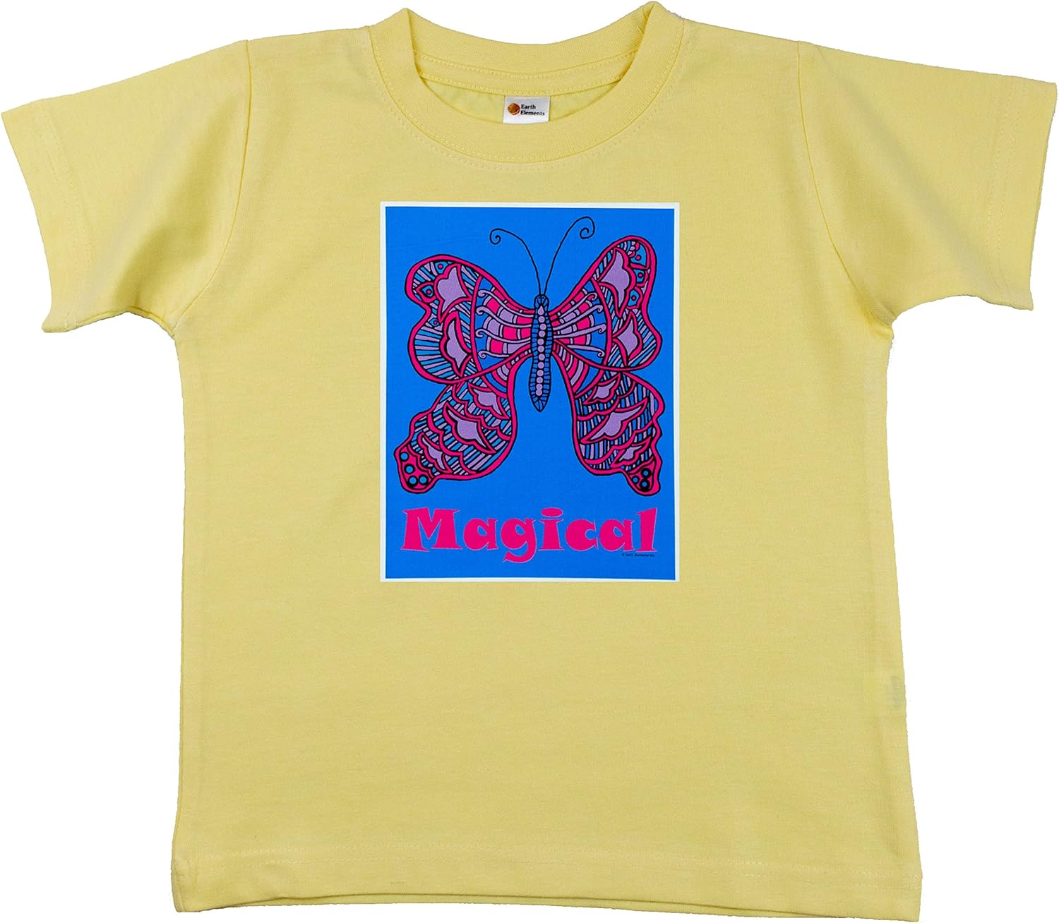 Earth Elements Baby Girls’ Short Sleeve T-Shirt - Magical Butterfly