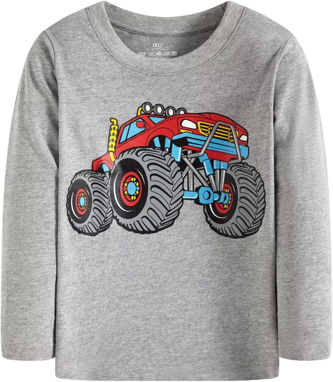 Huata 2 Packs Boys Girls T-Shirt Long Sleeve Crewneck Tee