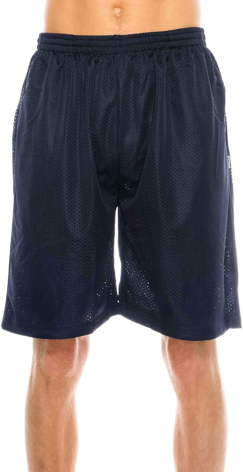 Mens Plain Mesh Shorts