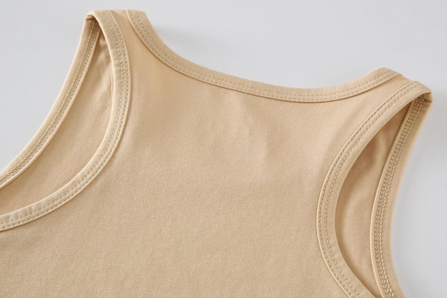 Huata Girls Tank Top 2 Packs Racerback Sleeveless Dance Athletic Shirt for Kids