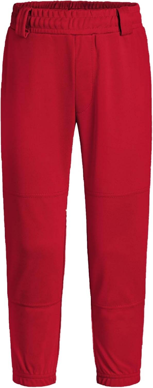 QBK 2T/3T/4T/5T to Youth Toddler Boys Baseball Pants Girl Softball Pants Kids Tee Ball Pants with Side Piping/Braid