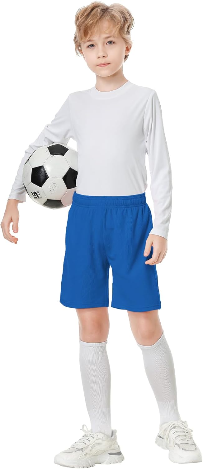 QBK Toddler to Youth Athletic Shorts for Boys and Girls Soccer Basketball Sports
