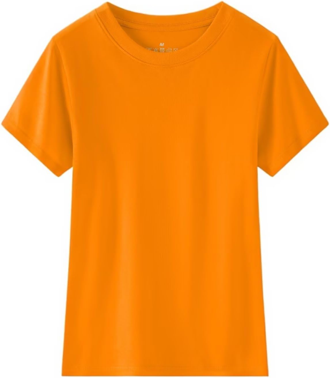 Huata Boys Girls T-Shirt Basic Basic Short Sleeve Crewneck Girls Tee 2 Packs