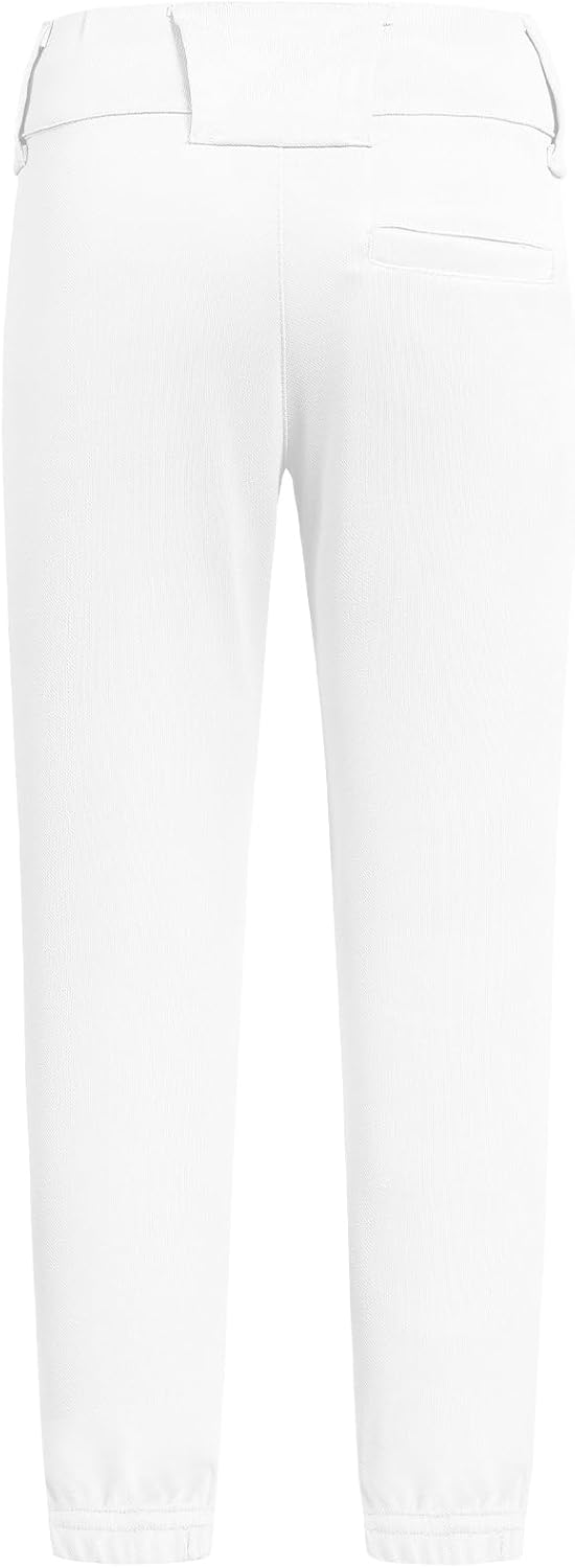QBK 2T-17Y Toddler Baseball Pants Youth Softball Pants Kids Tee Ball Pants for Boy Girl