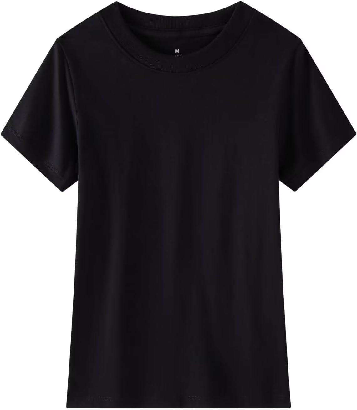 Huata Boys Girls T-Shirt Basic Basic Short Sleeve Crewneck Girls Tee 2 Packs