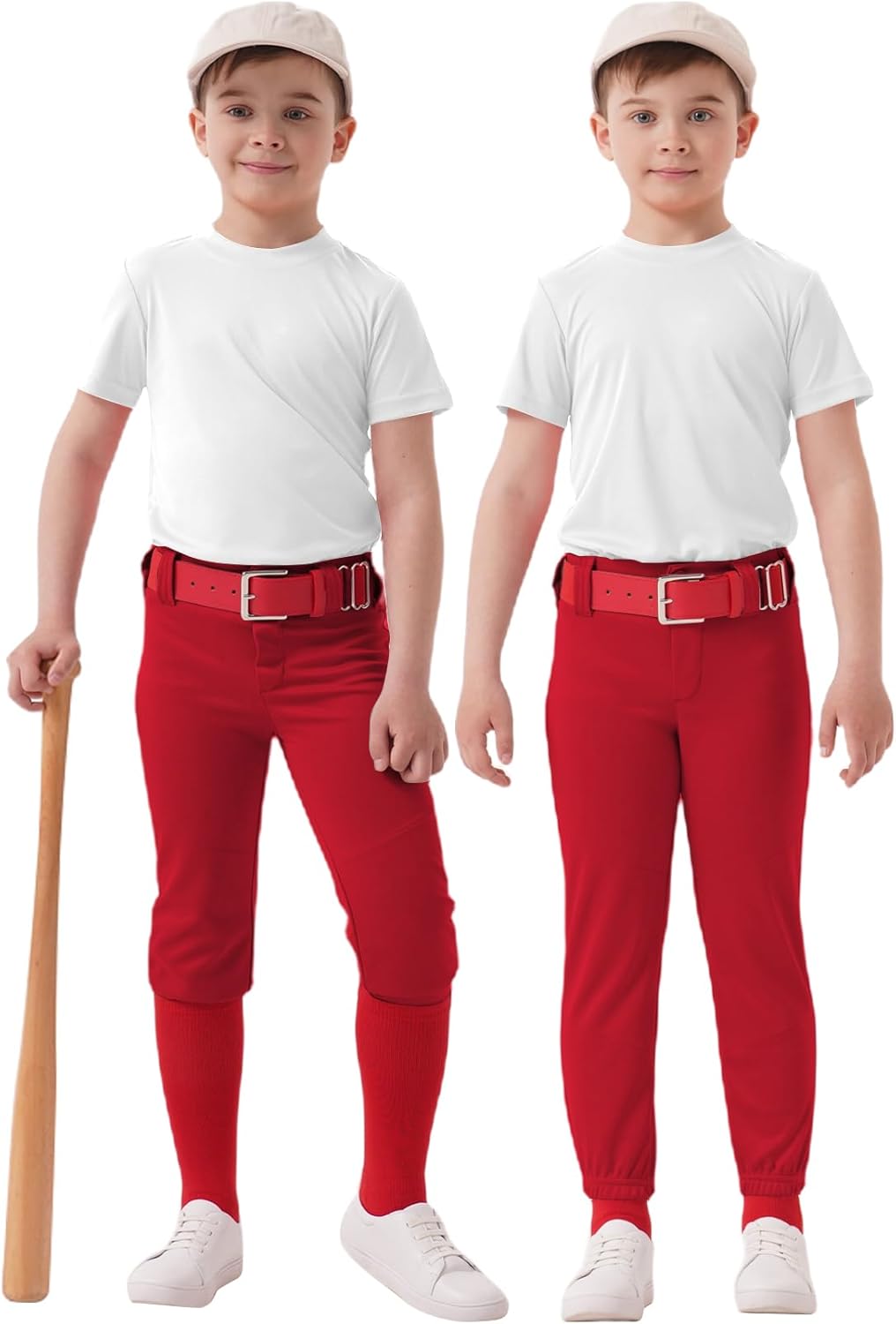 QBK 2T-17Y Toddler Baseball Pants Youth Softball Pants Kids Tee Ball Pants for Boy Girl
