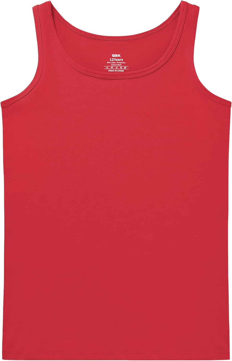 QBK 2T-13Years Girls Tank Tops Cotton Dance Basic Sleeveless Undershirts for Gymnastics Ballet Dancewear