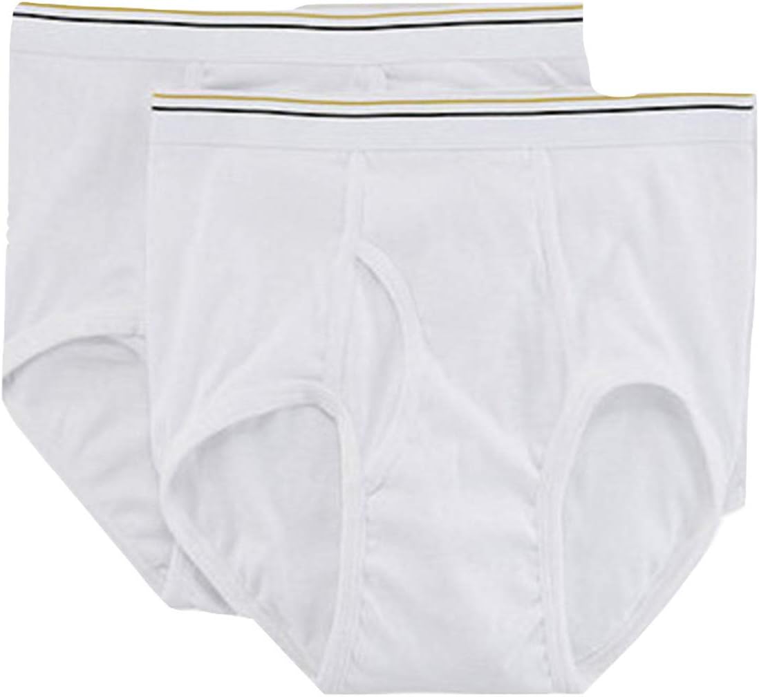Stafford 2 Pack 100% Cotton Full-Cut Briefs White