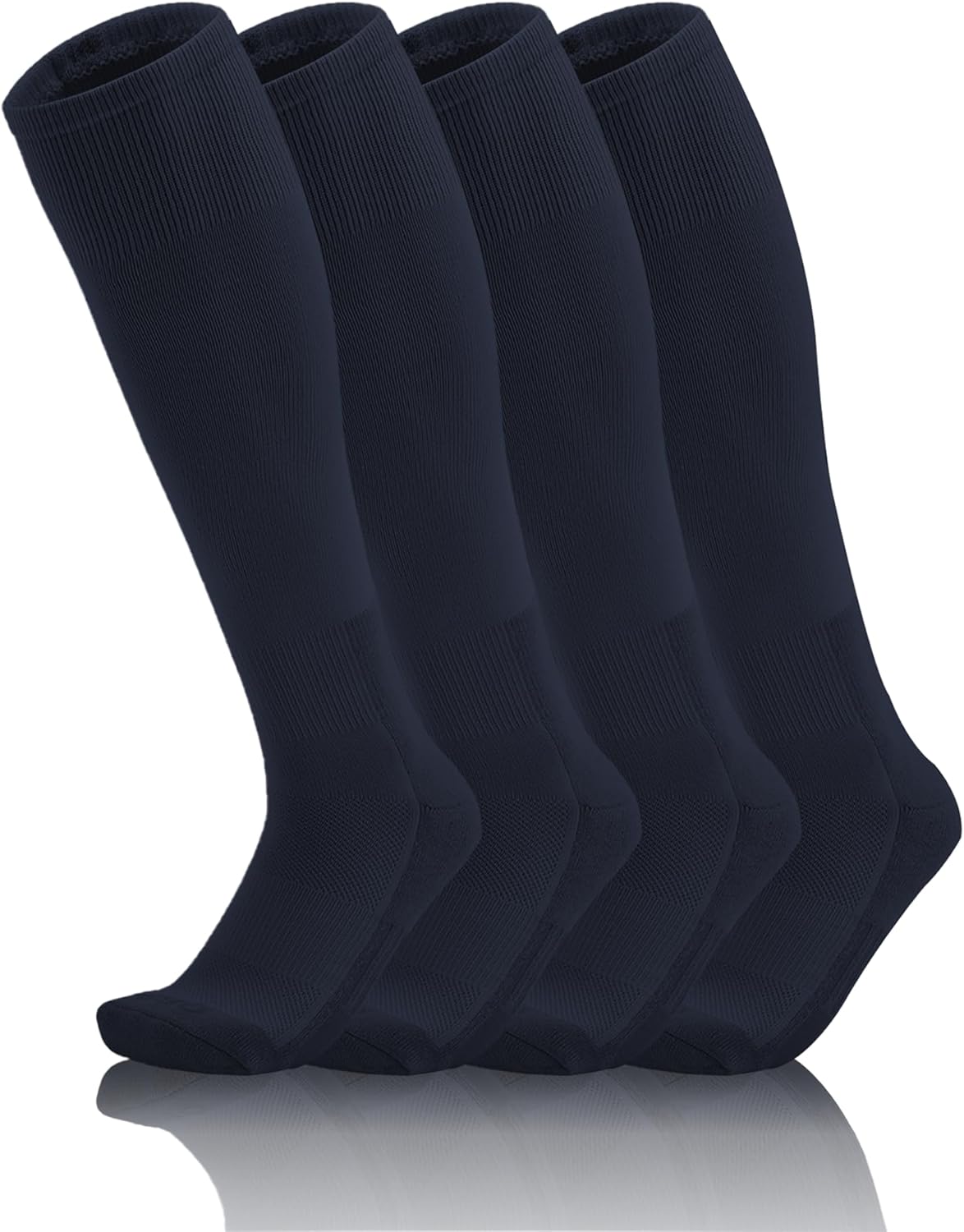 QBK 2 Pairs Toddler To Youth Baseball/Softball Socks - Soccer T-Ball Team Sport Socks For Kids Boys And Girls