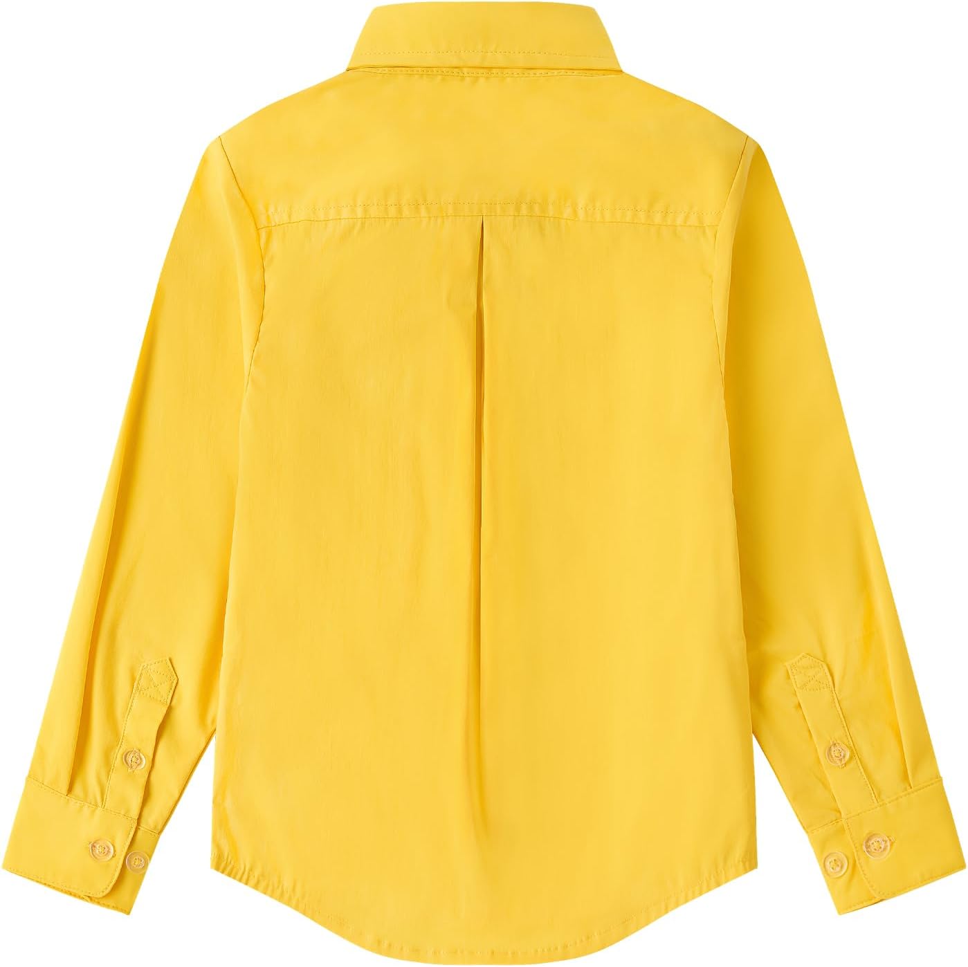 9 Month-16Y Boys' Long Sleeve Button Down Toddler Dress Shirt Oxford Uniform Shirt with Chest Pocket