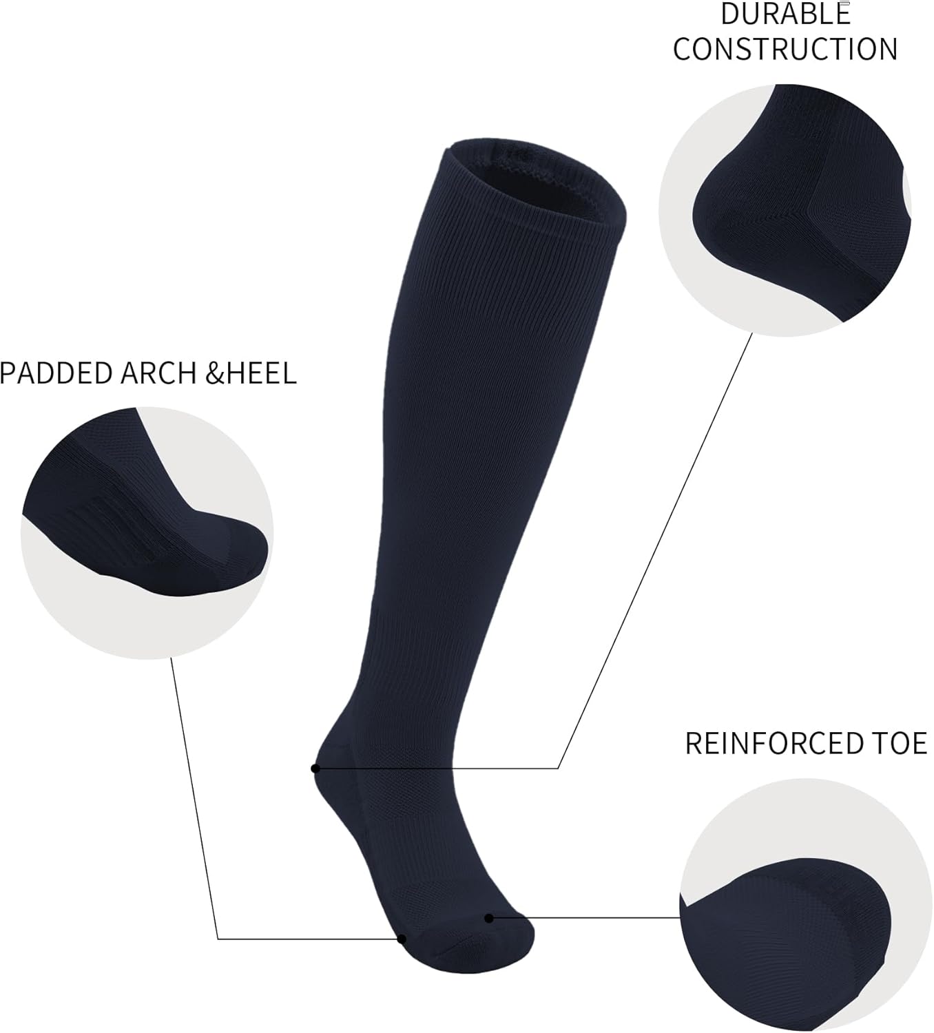 QBK Toddler Baseball Socks And Belt Youth Softball Tee Ball Combo Set for Boy Girl (2 Pairs of Socks & 1 Belt)