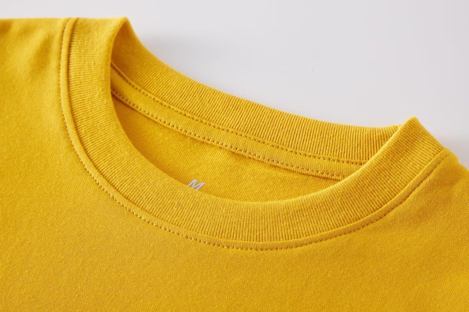 Huata Boys Girls T-Shirt Basic Basic Short Sleeve Crewneck Girls Tee 2 Packs