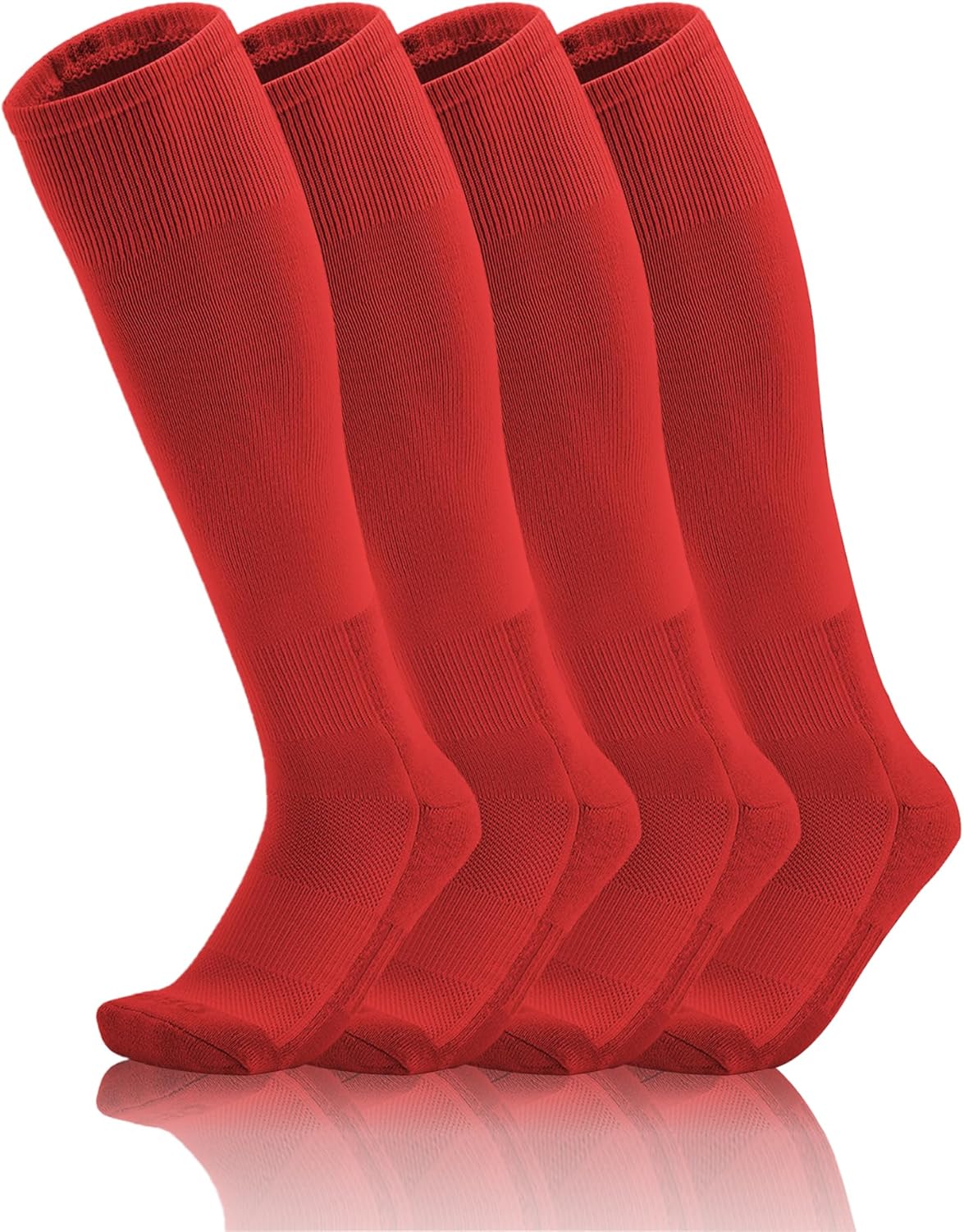 QBK 2 Pairs Toddler To Youth Baseball/Softball Socks - Soccer T-Ball Team Sport Socks For Kids Boys And Girls