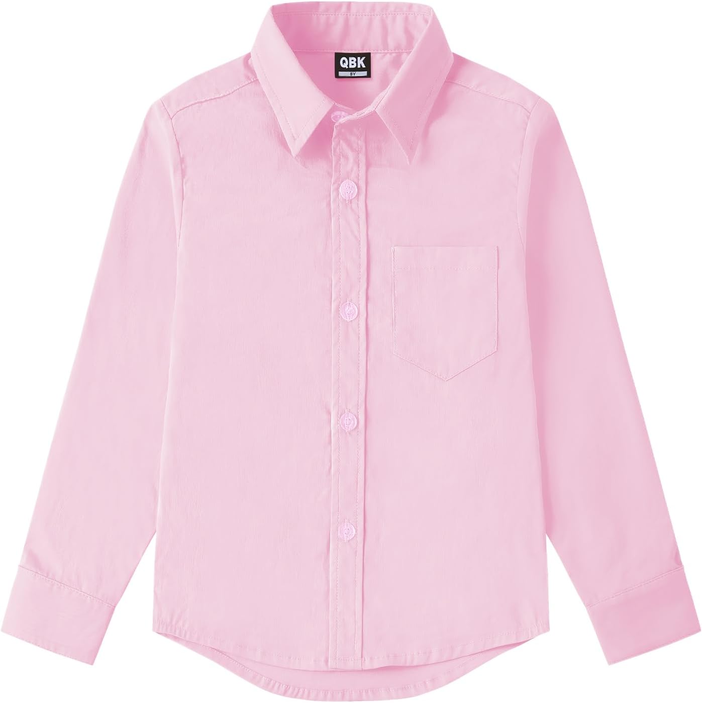 9 Month-16Y Boys' Long Sleeve Button Down Toddler Dress Shirt Oxford Uniform Shirt with Chest Pocket