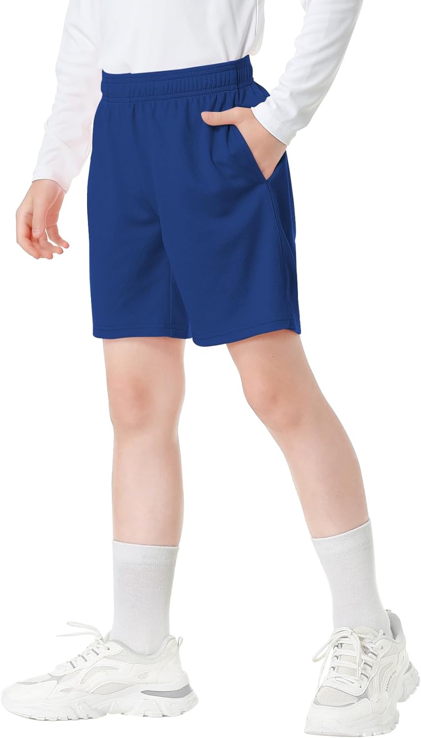 QBK Toddler to Youth Athletic Shorts for Boys and Girls Soccer Basketball Sports