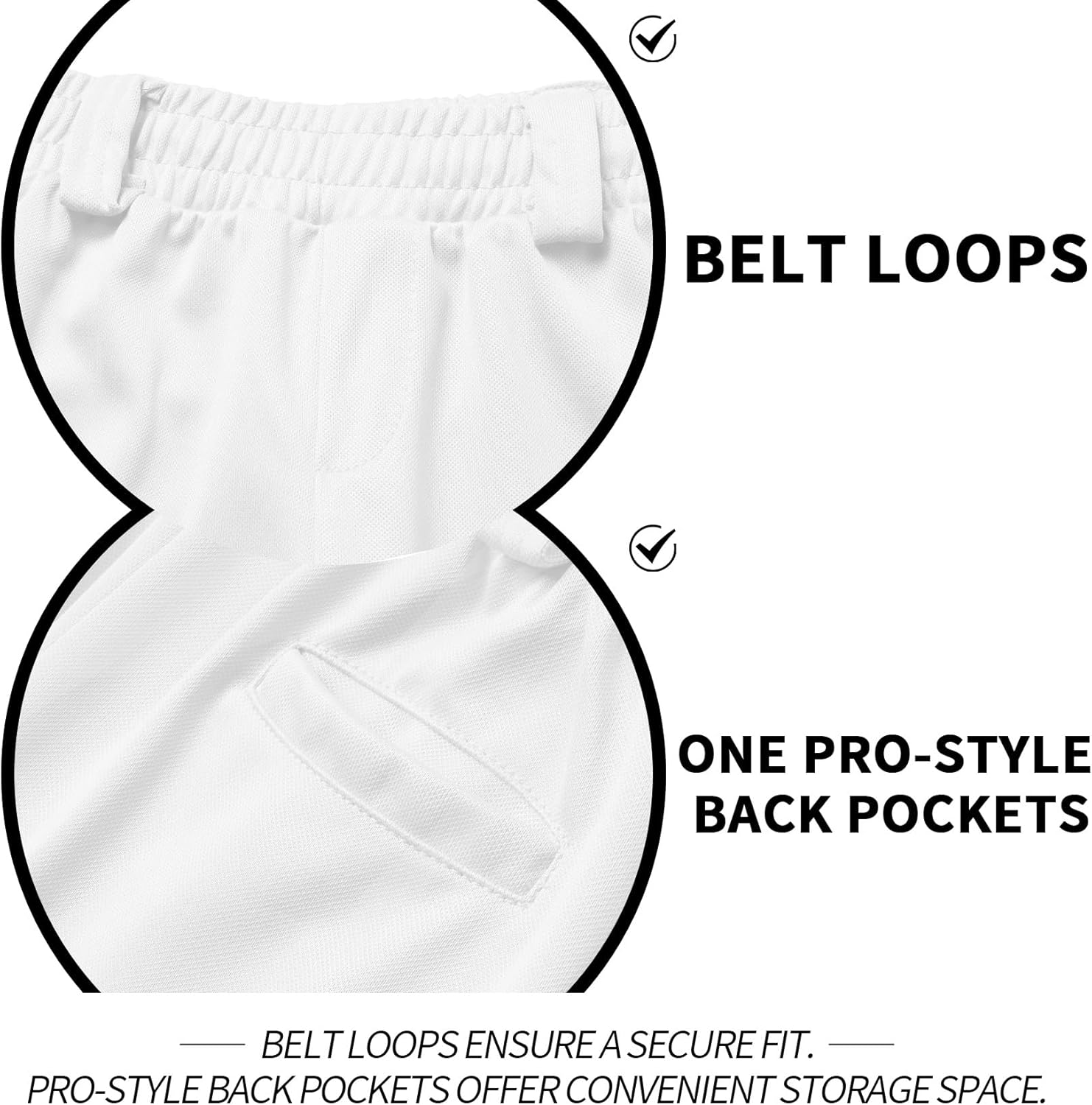 QBK 2T/3T/4T/5T to Youth Toddler Boys Baseball Pants Girl Softball Pants Kids Tee Ball Pants with Side Piping/Braid