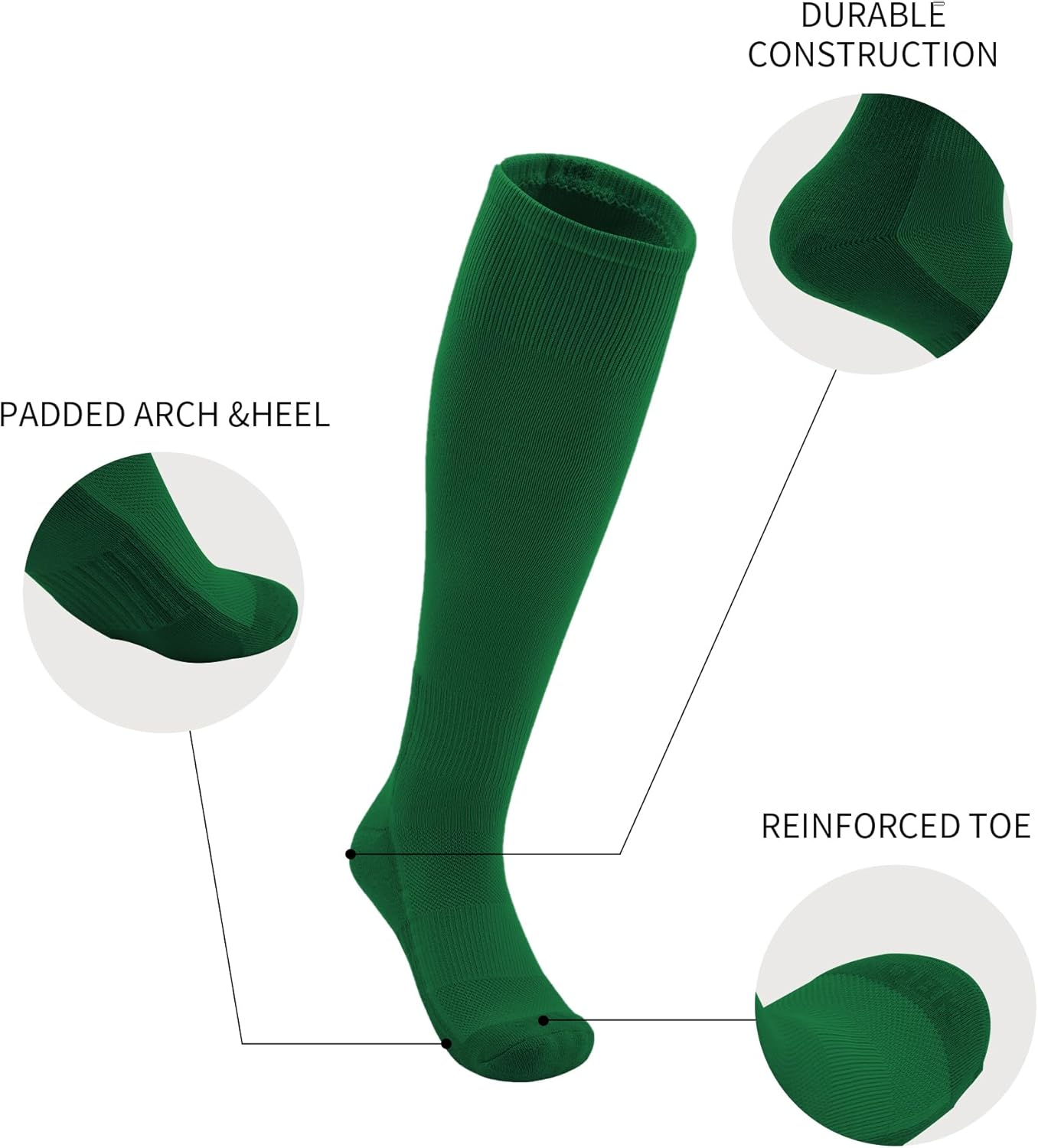 QBK Toddler Baseball Socks And Belt Youth Softball Tee Ball Combo Set for Boy Girl (2 Pairs of Socks & 1 Belt)