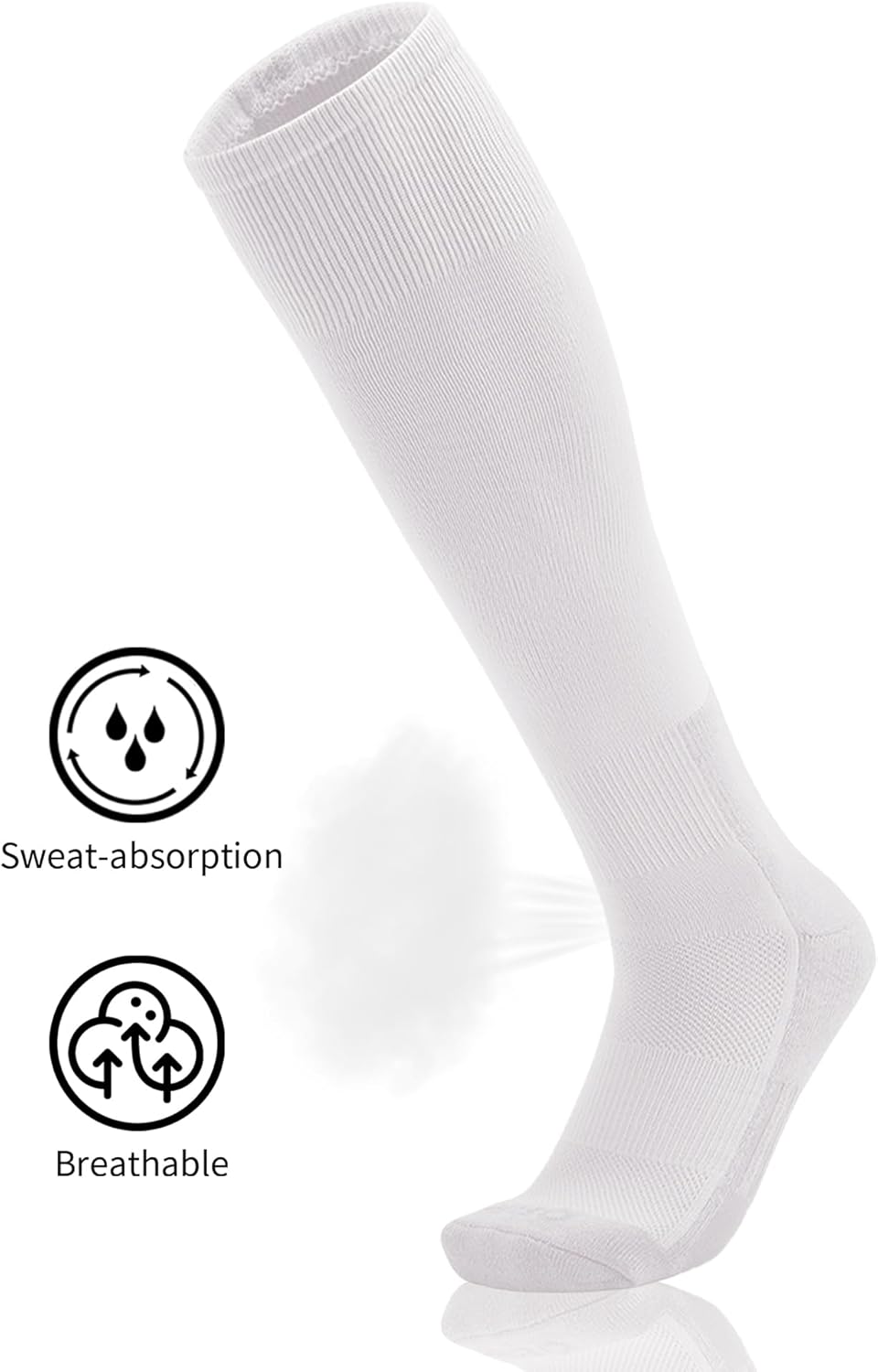 QBK 2 Pairs Toddler To Youth Baseball/Softball Socks - Soccer T-Ball Team Sport Socks For Kids Boys And Girls