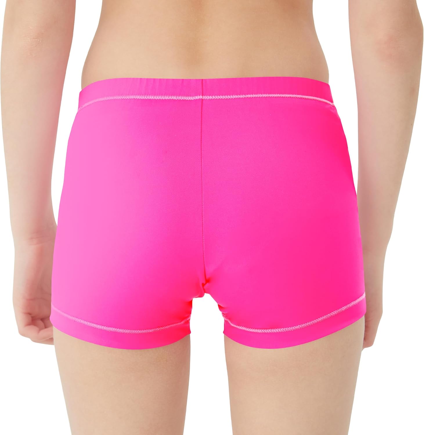 QBK Toddler Girls Swim Shorts 2T-14 Boyshort Swimsuit UPF 50+ Quick Dry Rash Guard Swim Bottoms