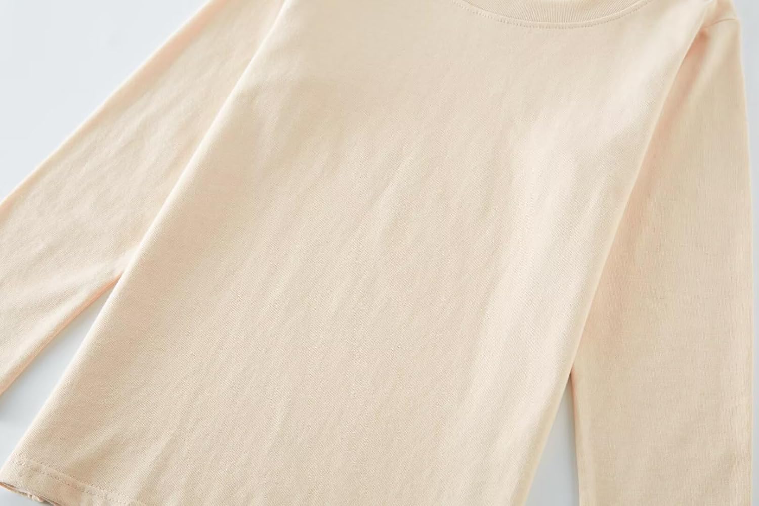 Huata 2 Packs Boys Girls T-Shirt Long Sleeve Crewneck Tee