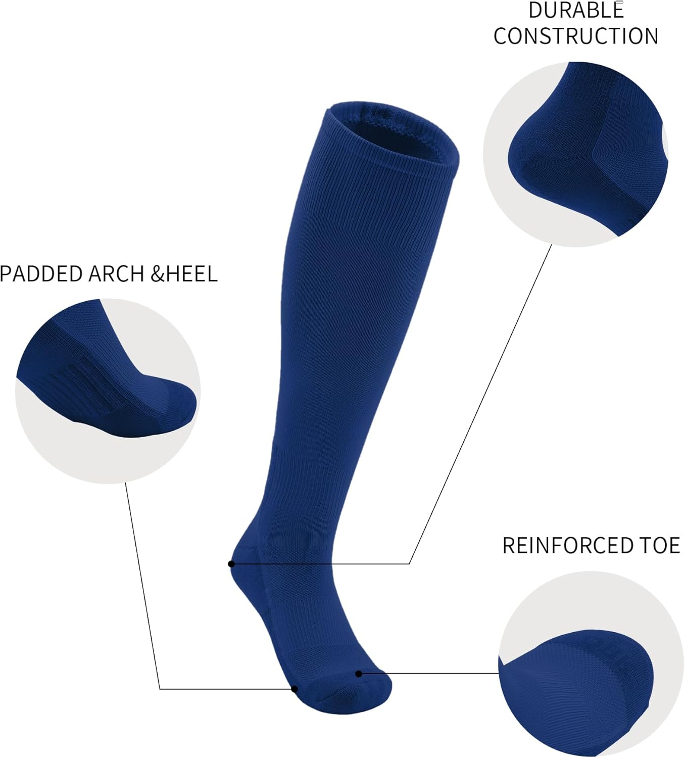 QBK Toddler Baseball Socks And Belt Youth Softball Tee Ball Combo Set for Boy Girl (2 Pairs of Socks & 1 Belt)