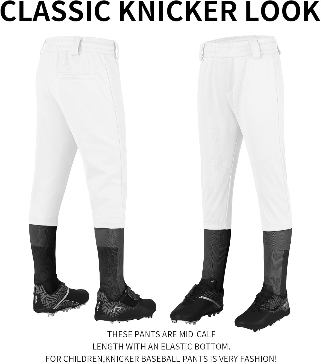 QBK 2T/3T/4T/5T to Youth Toddler Boys Knicker Baseball Pants Girl Softball Pants Kids Tee Ball Pants
