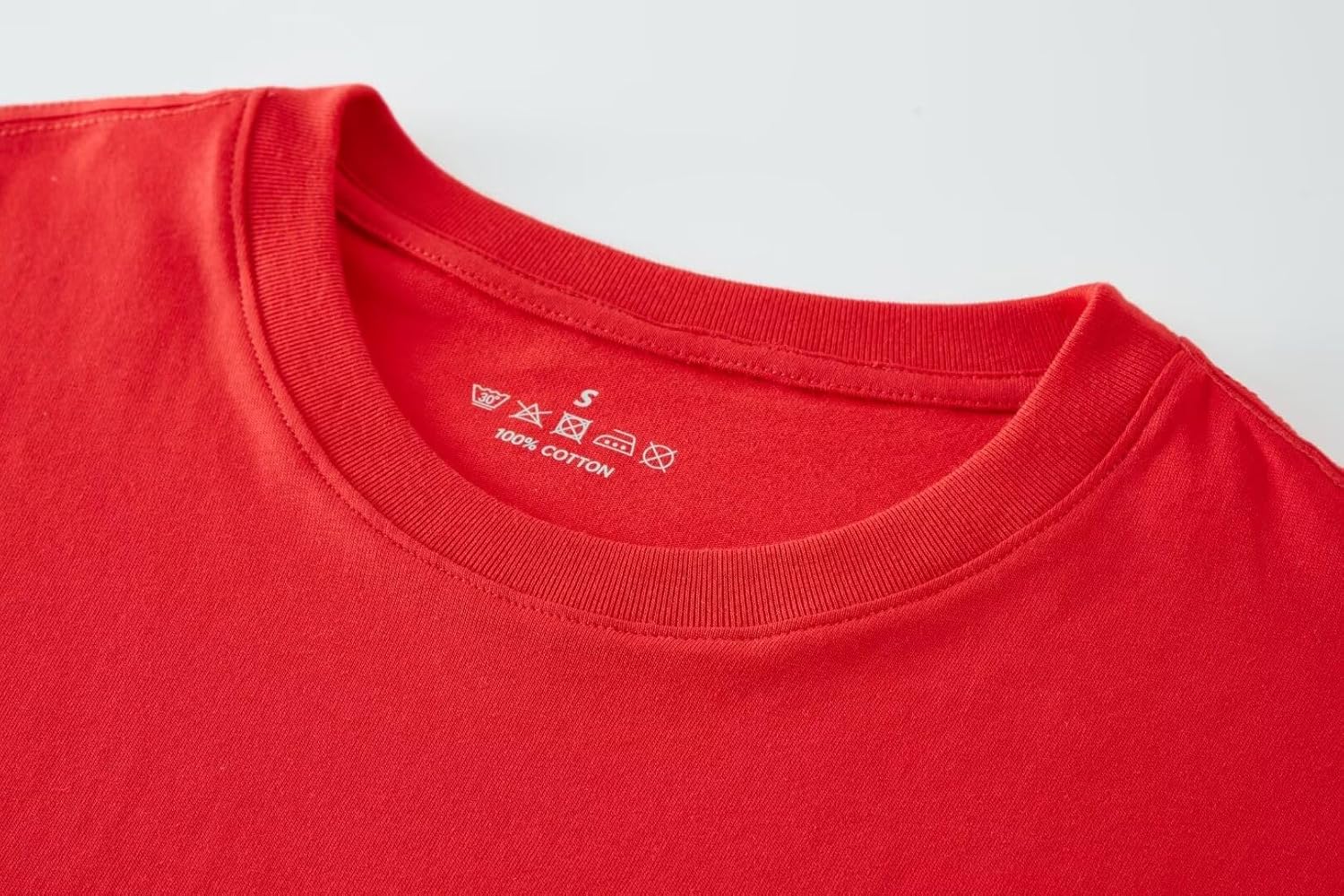 Huata Men's T-Shirt Long Sleeve Crewneck Cotton Tees