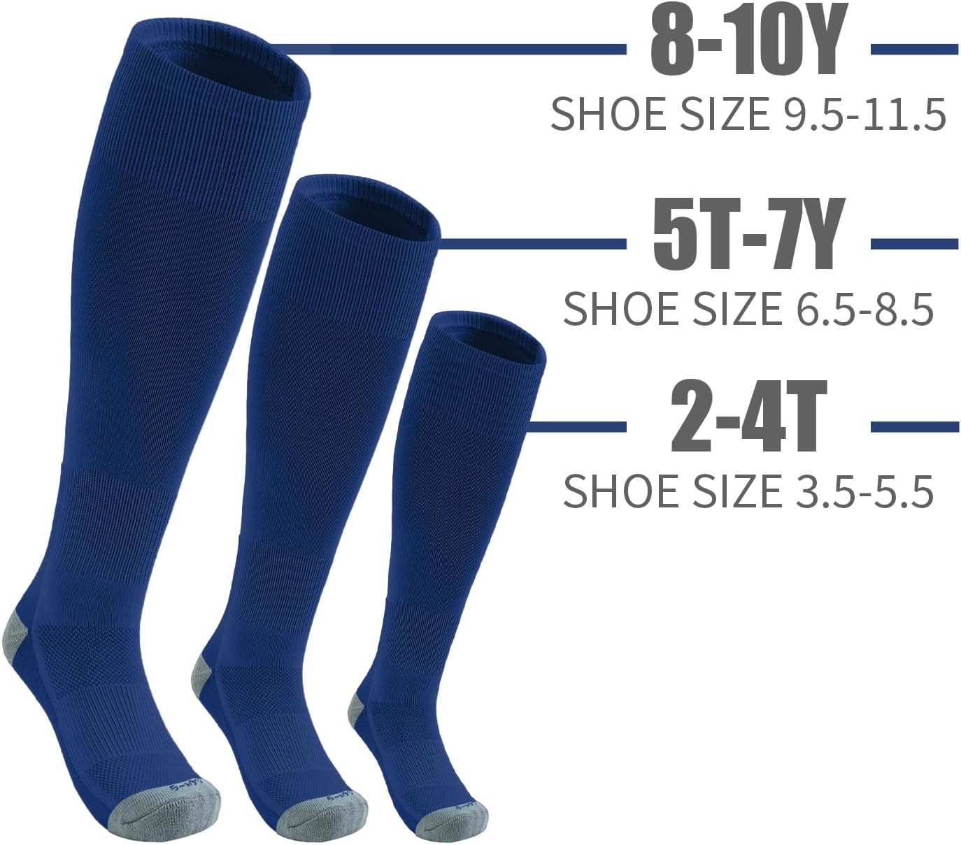 QBK Youth Baseball Socks & Belt Combo Set for Kids 2-16 Years -Softball/Tee Ball Accessories (1 Pair + 1 Belt, Unisex)