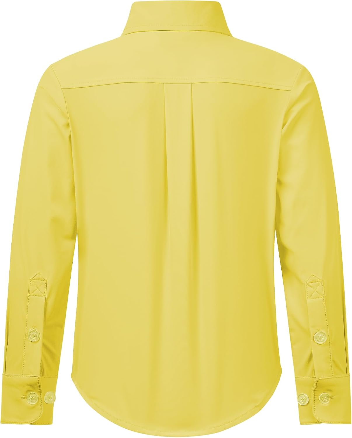 2T-16Y Boys' Stretch Long Sleeve Button Down Toddler Dress Shirt Wrinkle Free Oxford Uniform Shirt with Chest Pocket