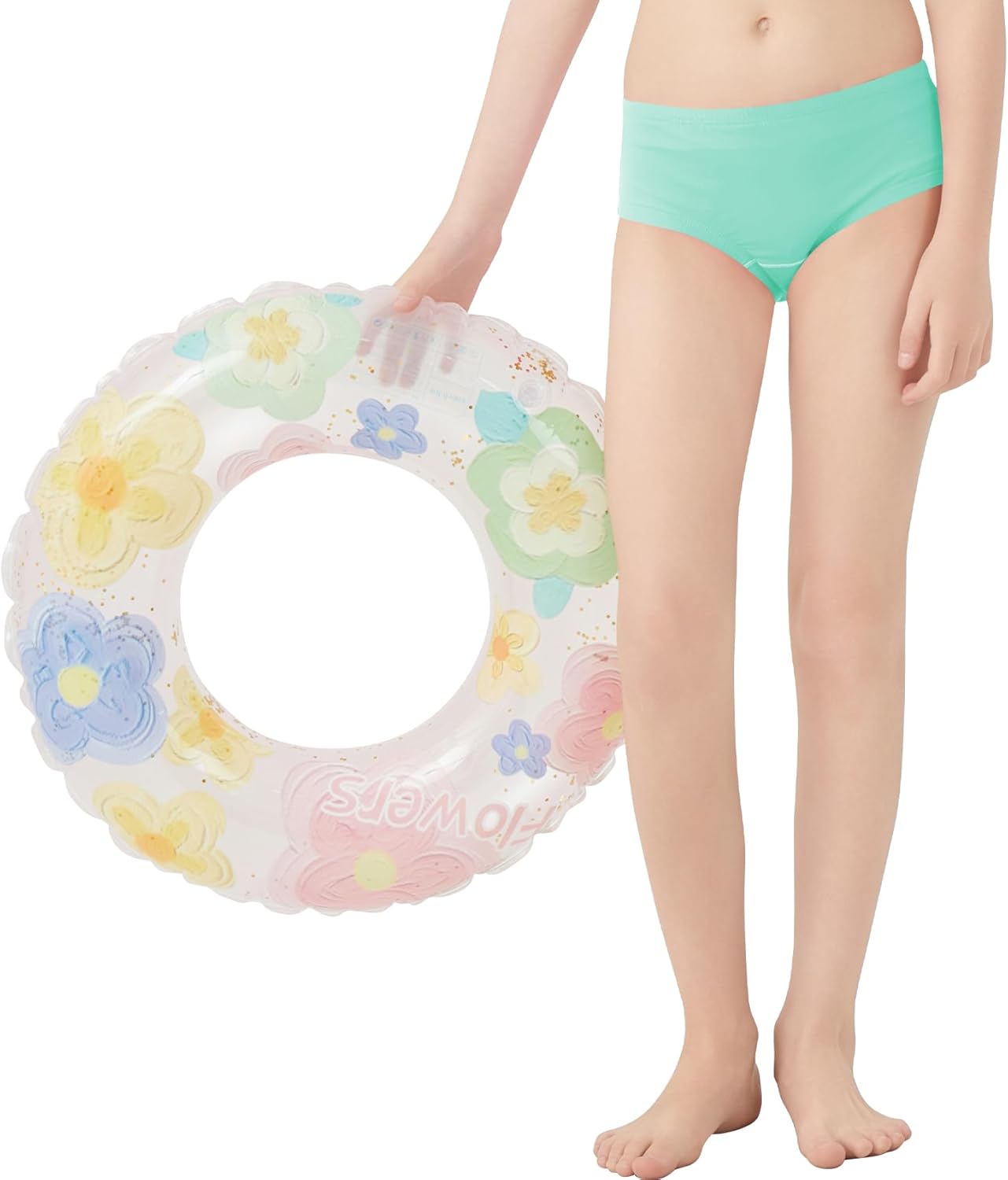 QBK Girls' Swimming Bottom Suit Swim Brief UPF50+ Rash Guard Swimsuit Sun Protection Quick Dry (2t-14Years)