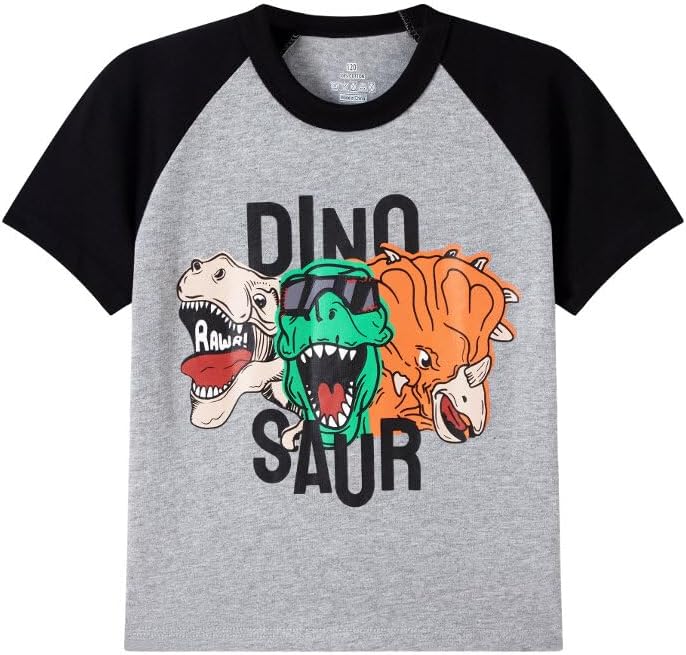 Huata Boys Girls T-Shirt Short Sleeve Crewneck Tee