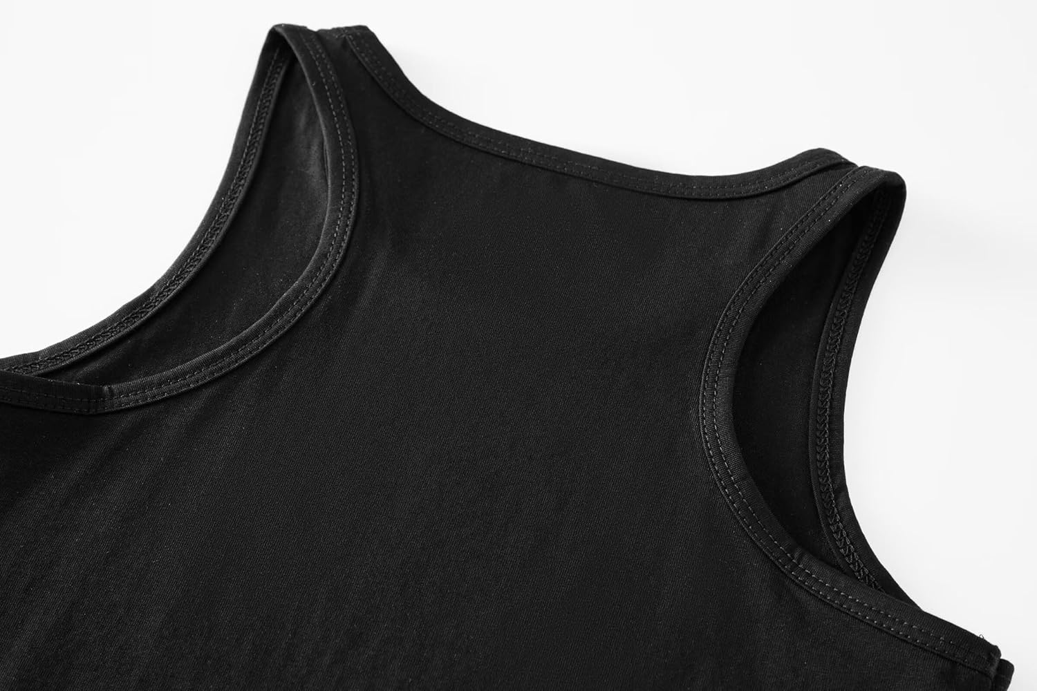 Huata Girls Tank Top 2 Packs Racerback Sleeveless Dance Athletic Shirt for Kids