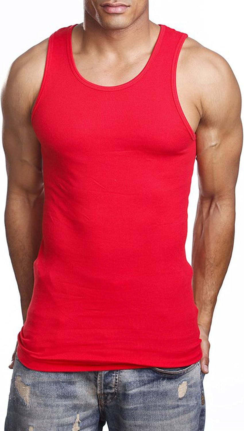 Mens Camo Muscle Tank Top Gym Work Out Super Thick 3 Pack